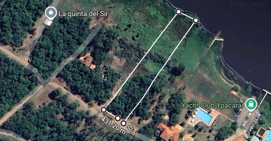 Terreno en la orilla lago Ipacaraí